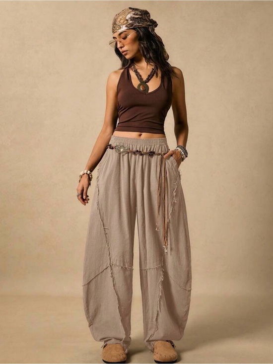 GrayGirl&Co Pants - Boutique Barrel Frayed Hem Pant, Various Sizes NWT